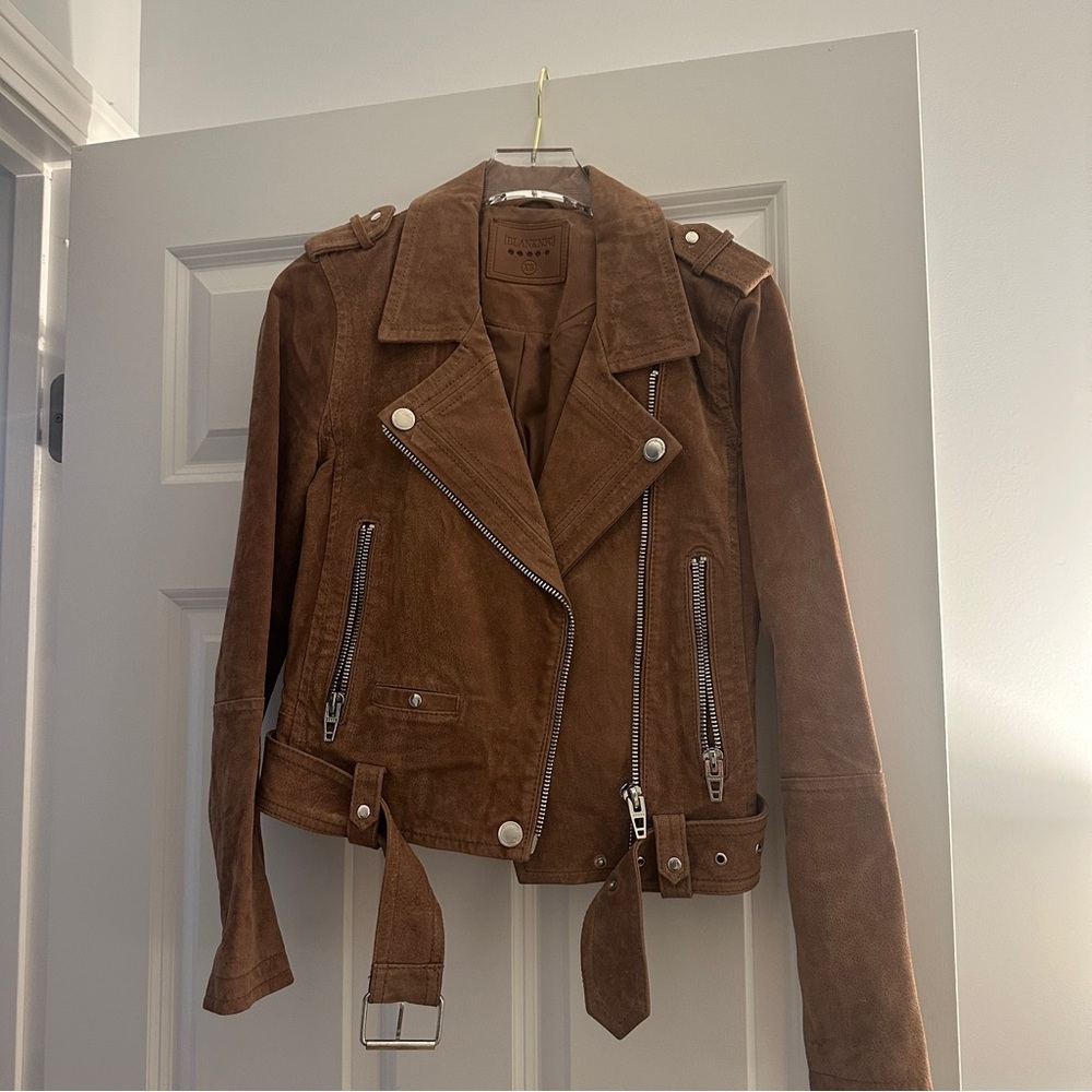 Blank NYC suede moto jacket